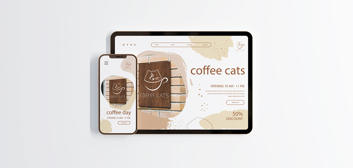 Coffee Cats Webdesign